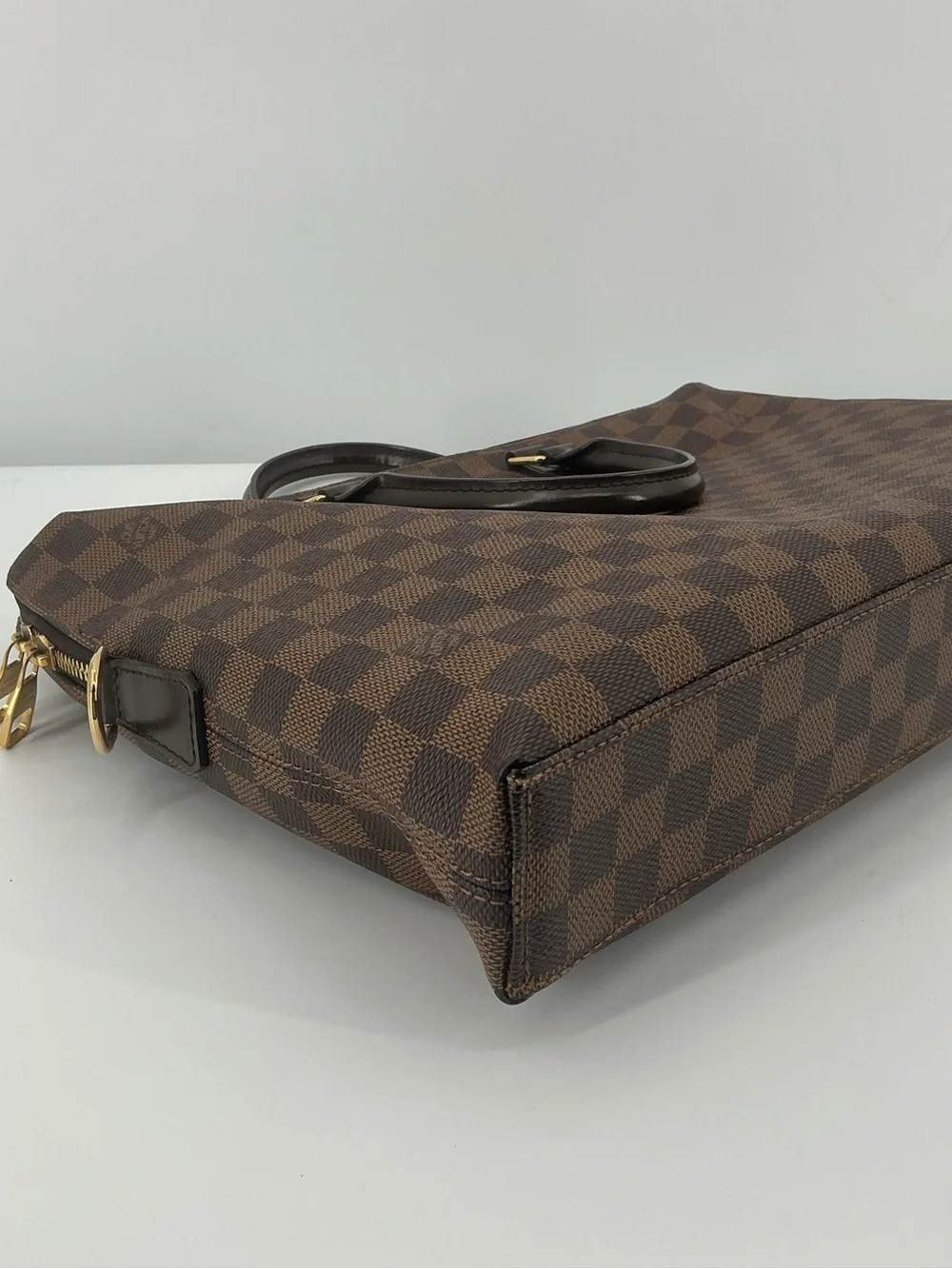 Louis Vuitton Porte-Documents Voyage PM Damier Ebene Briefcase Bag COA